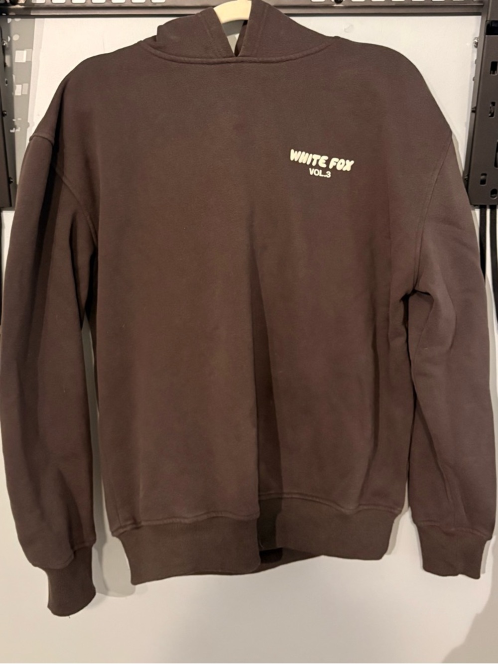 White Fox Vol. 3 Hoodie | Charcoal & White | Oversized Cozy Sweatshirt